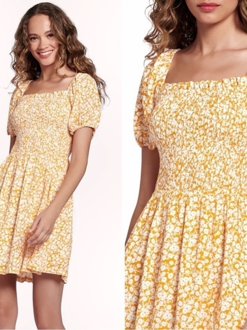 Lost + Wander Tangerine Dream Floral Print Mini Dress